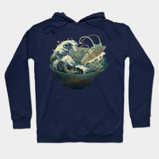 Great Wave Off Kanagawa Noodles Hoodie